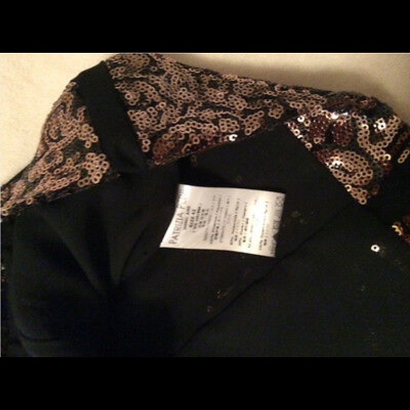 Patrizia Pepe Black/Copper Sequin Dress IT 42 - Picture 3 of 4